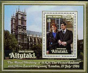 Аитутаки, 1986, Свадьба Принца Эндрю, блок
